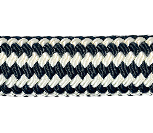 Capella HOPEX PRO Jacketed UHMWPE Rope; rope with a 12-strand UHMWPE load-bearing core and a braided UHMWPE jacket