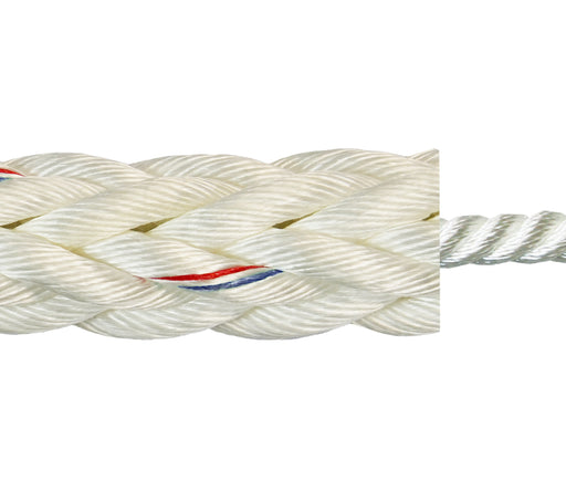 Capella TOUGH-MIX PRO Reduced Recoil Risk Rope; 12-strand marine rope made from a polyolefin and polyester blend