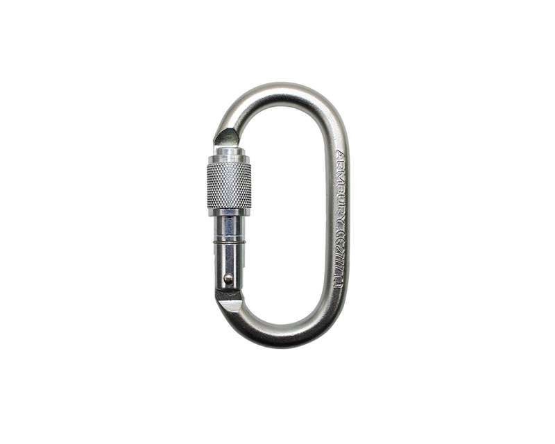 Armbury O Steel SG Carabiner Screw-Lock