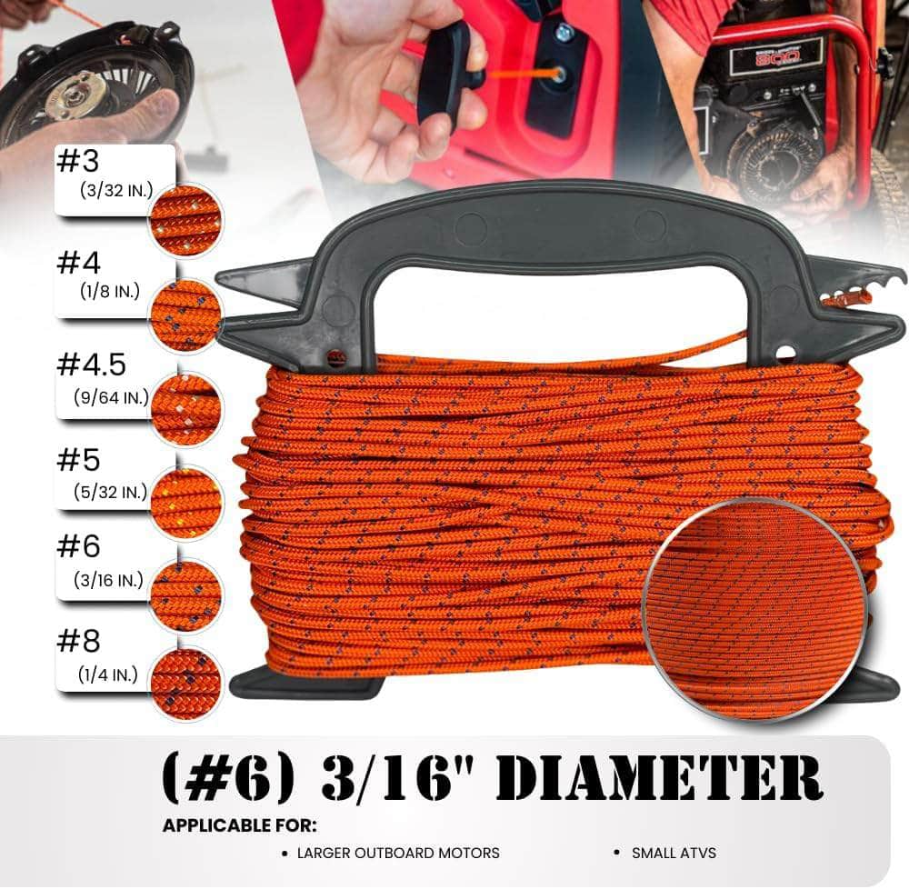 #6 (3/16") / 10 ft SK-SBPC-6x10ft RopeHub