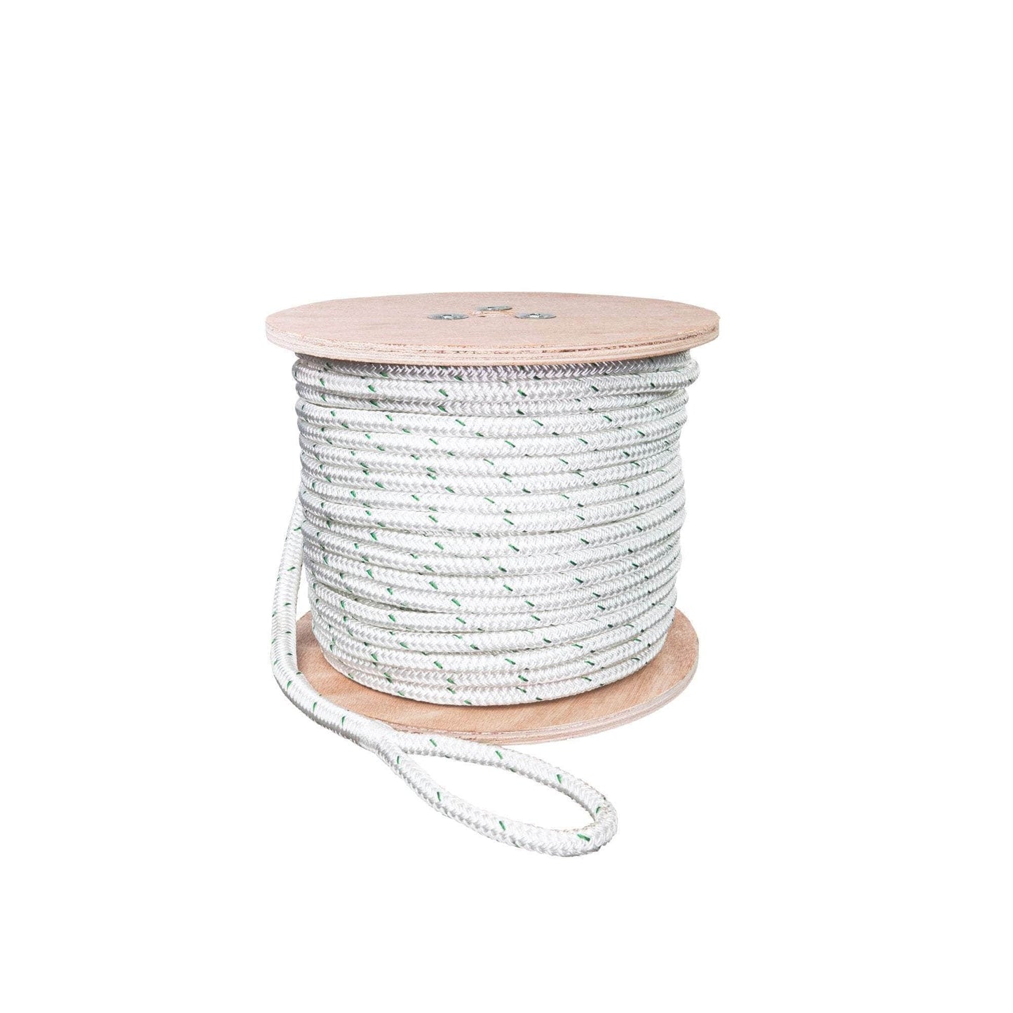 7/16 in / 300 ft / White (May or May Not Include Green Tracer) SK-DBPR-716x300 RopeHub Double Braid Rope