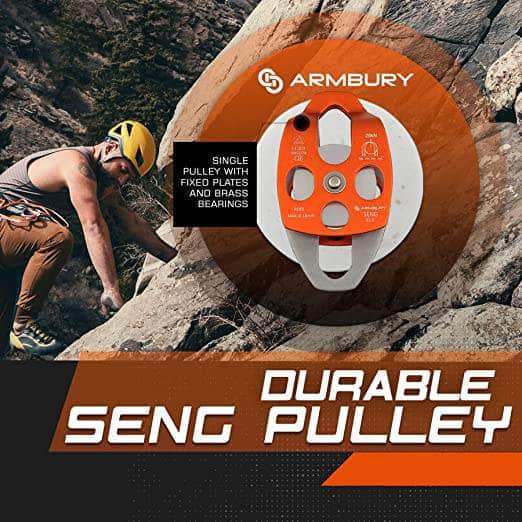 82mm x 158mm / Orange ARM-Pull-SengMobileDouble-Orange RopeHub Climbing Gear