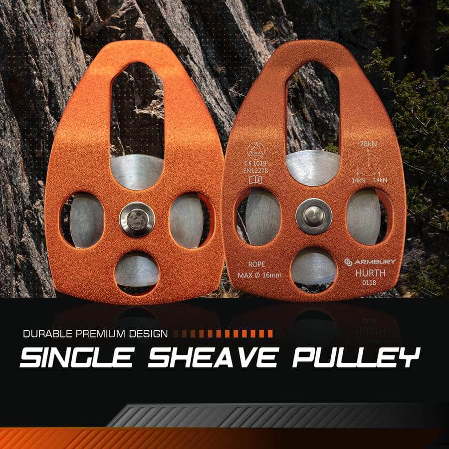 82mm x 127mm ARM-Pull-HurthMobileSingle-Orange ARMBURY Climbing Gear