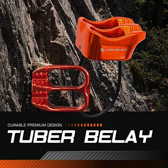 8mm-11mm / Orange ARM-Belay-Tuber-Orange RopeHub Climbing Gear