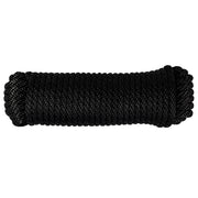 (#8) 1/4 in / 50 ft / Black SK-SBP-14x50-Black RopeHub Solid Braid Rope