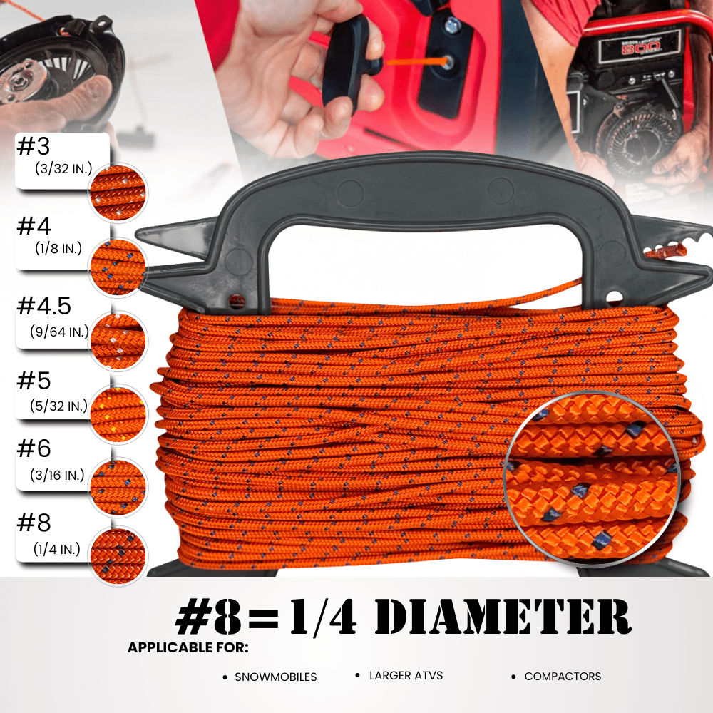 #8 (1/4") / 10 ft SK-SBPC-8x10ft RopeHub