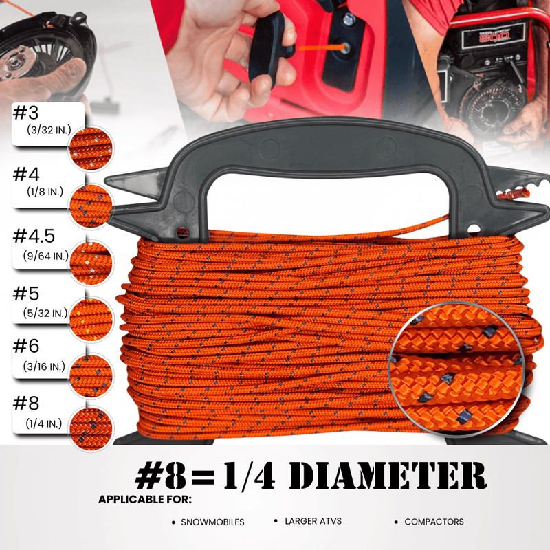 #8 (1/4") / 10 ft SK-SBPC-8x10ft RopeHub