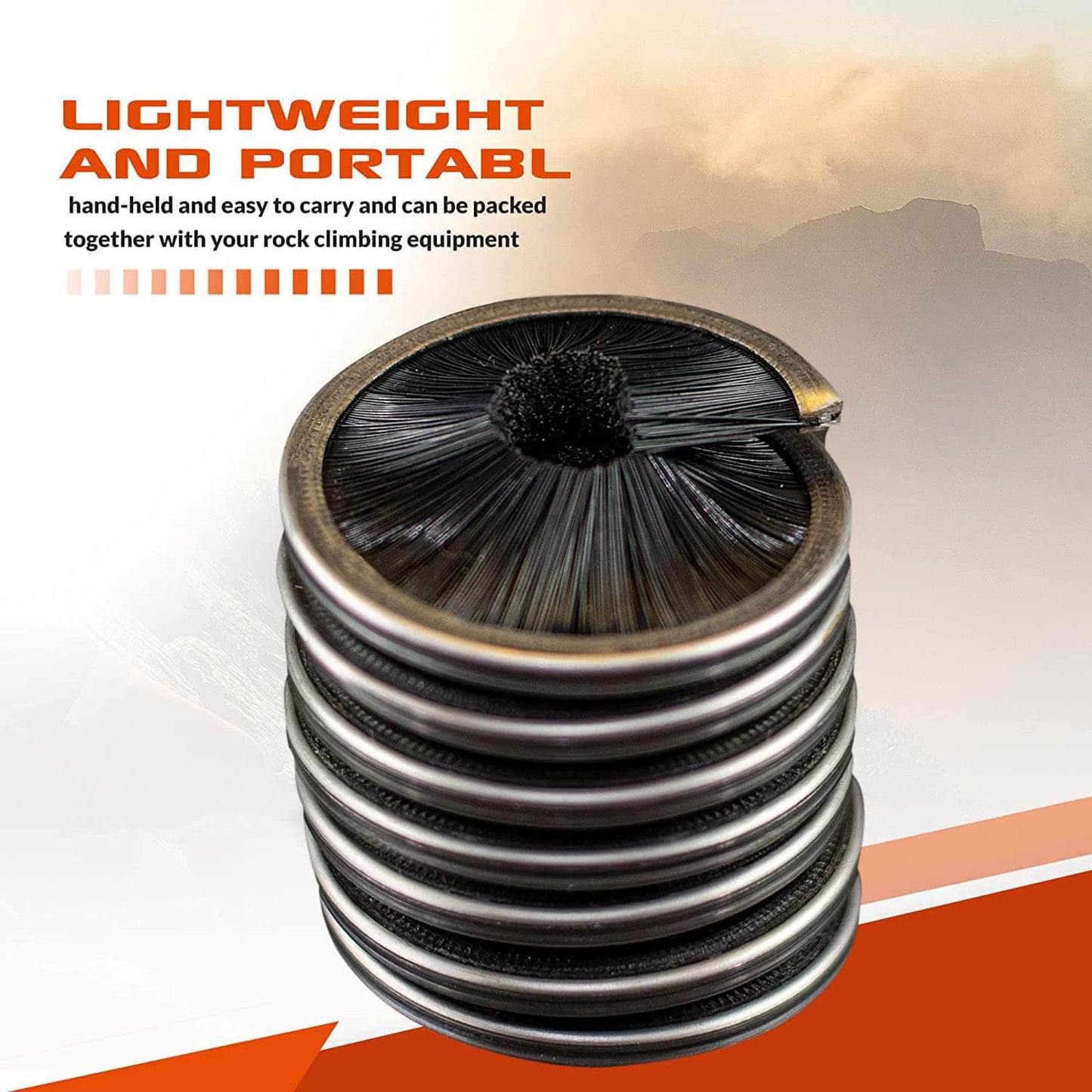 50mm x 50mm / Black ARM-RopeBrush RopeHub Climbing Gear