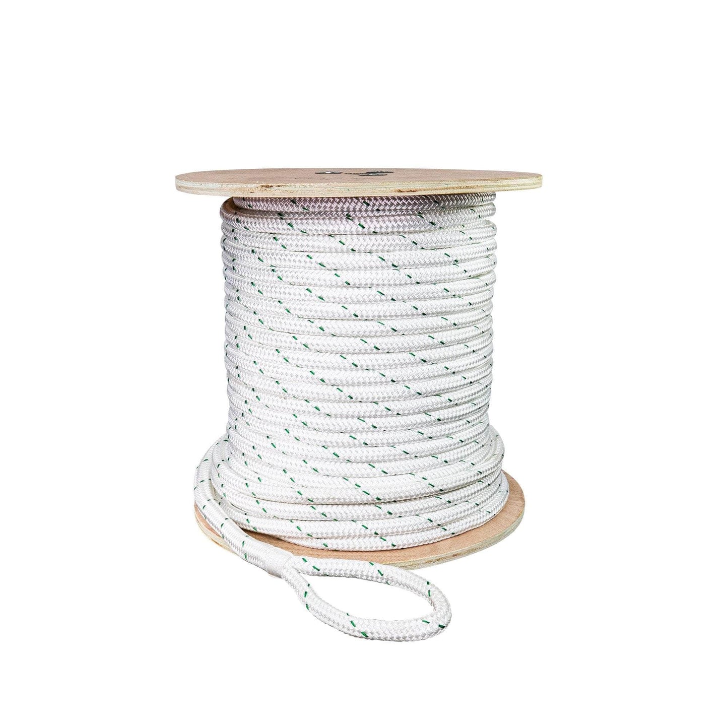 9/16 in / 300 ft / White (May or May Not Include Green Tracer) SK-DBPR-916x300 RopeHub Double Braid Rope