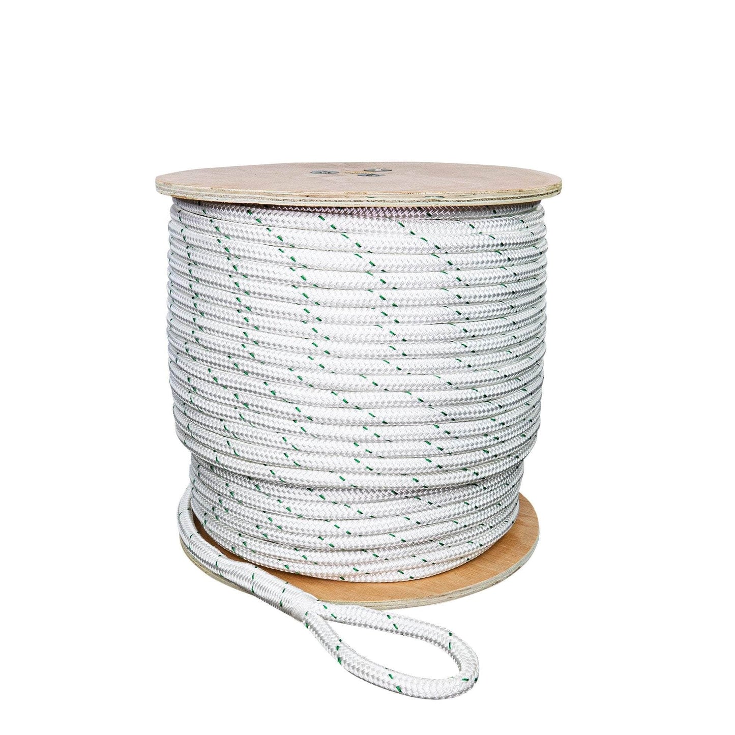 9/16 in / 600 ft / White (May or May Not Include Green Tracer) SK-DBPR-916x600 RopeHub Double Braid Rope