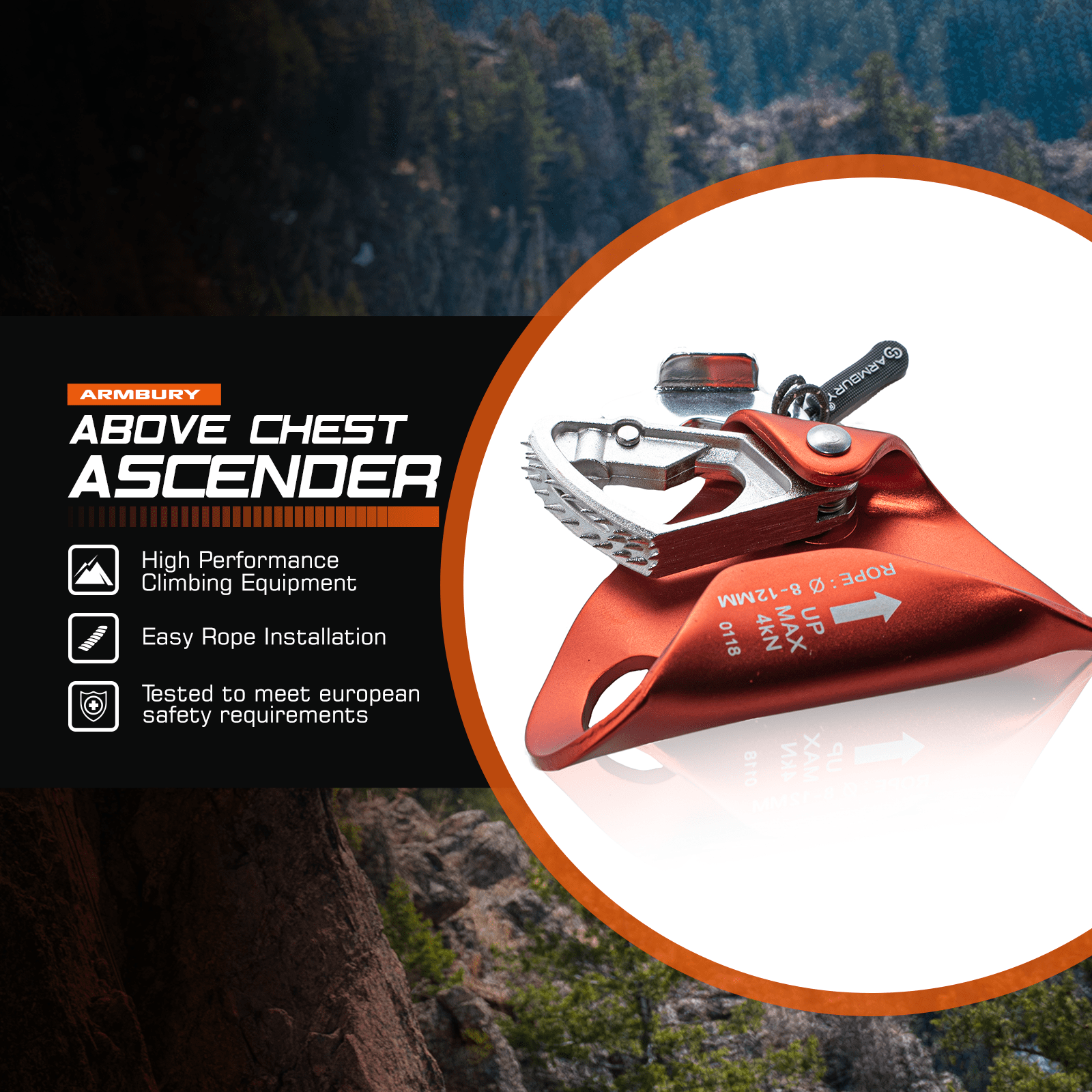ARM-Ascend-AC-Orange RopeHub Climbing Gear