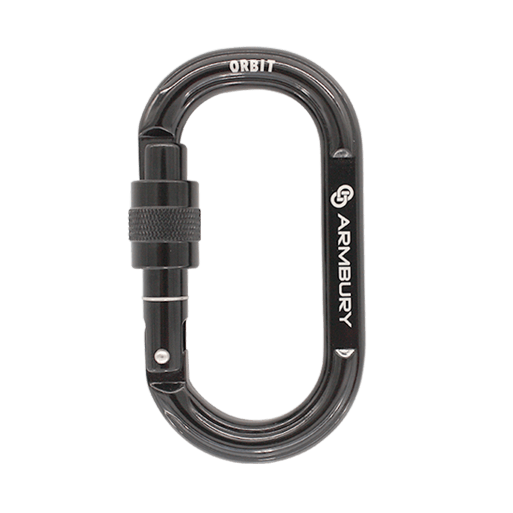 111mm x 62mm / Black / Orbit Screw ARM-Orbit-ScrewLock ARMBURY Climbing Gear