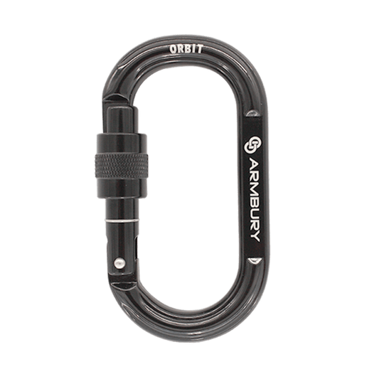 111mm x 62mm / Black / Orbit Screw ARM-Orbit-ScrewLock ARMBURY Climbing Gear
