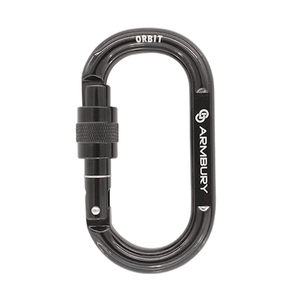 111mm x 62mm / Black / Orbit Screw ARM-Orbit-ScrewLock ARMBURY Climbing Gear