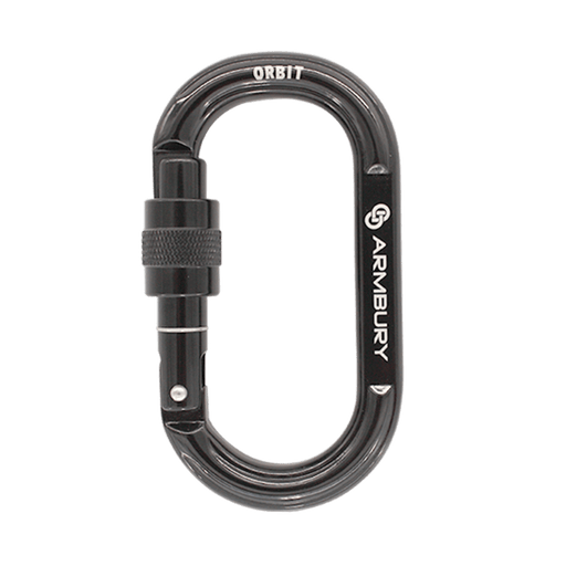 111mm x 62mm / Black / Orbit Screw ARM-Orbit-ScrewLock ARMBURY Climbing Gear
