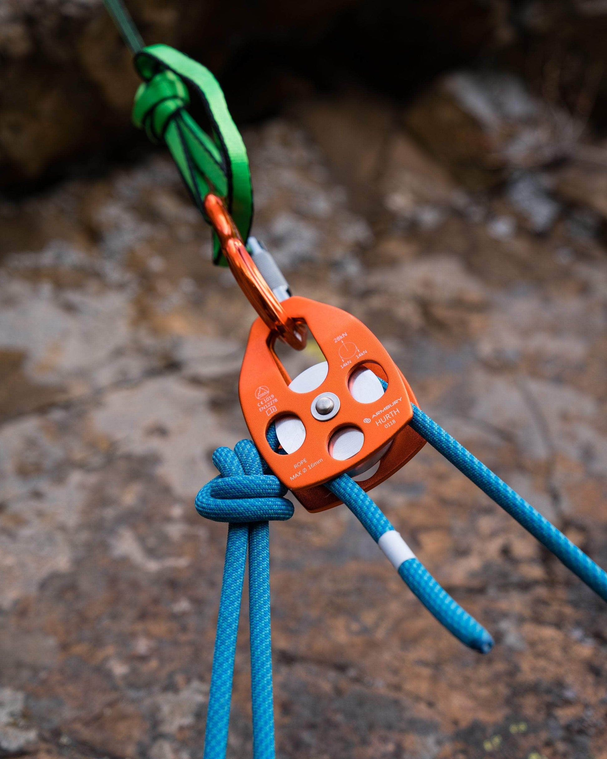 82mm x 127mm / Orange ARM-Pull-HurthMobileSingle-Orange RopeHub Climbing Gear