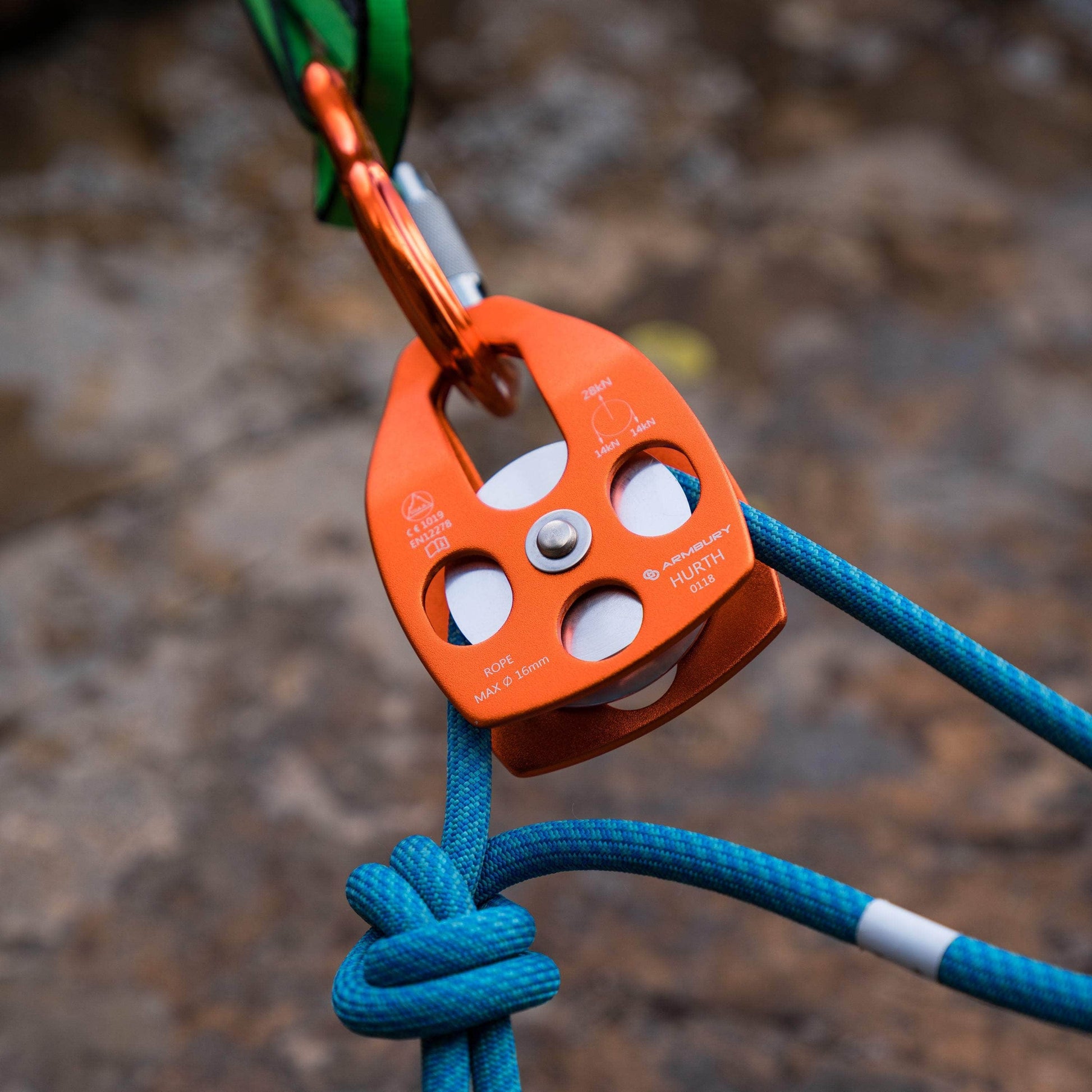 82mm x 127mm / Orange ARM-Pull-HurthMobileSingle-Orange RopeHub Climbing Gear