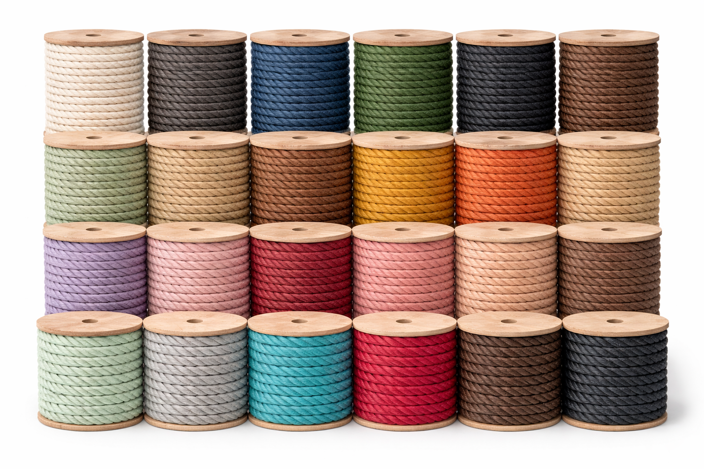 RopeHub 100% Cotton Twisted Rope Natural - Versatile - Made in North America