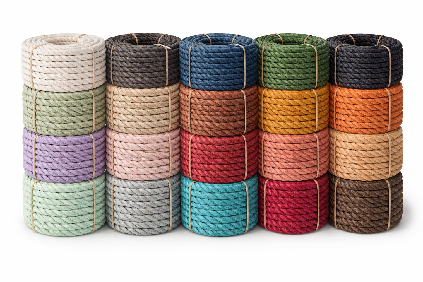 RopeHub 100% Cotton Twisted Rope Natural - Versatile - Made in North America
