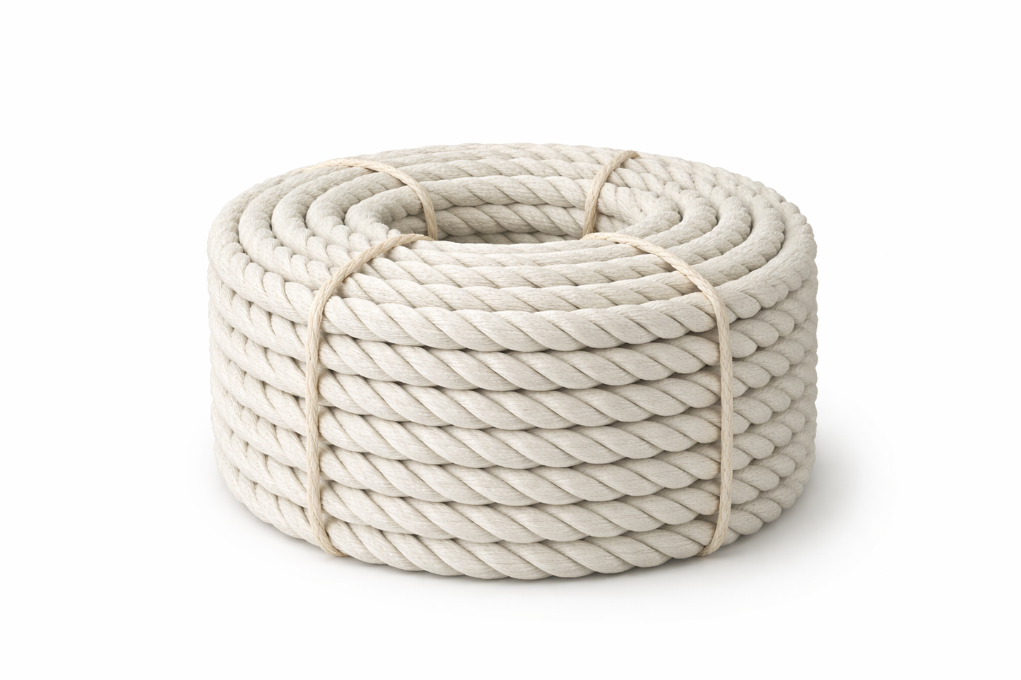 RopeHub 100% Cotton Twisted Rope Natural - Versatile - Made in North America