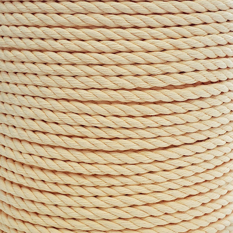 RopeHub 100% Cotton Twisted Rope Natural - Versatile - Made in North America