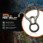 ARM-Belay-Figure8-Gray RopeHub Climbing Gear