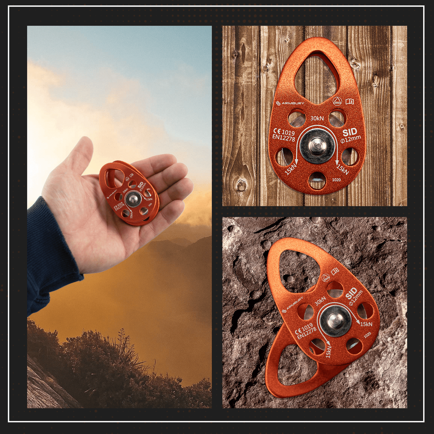 44mm x 76mm / Orange ARM-Pull-SidMobileSingle-Orange RopeHub Climbing Gear