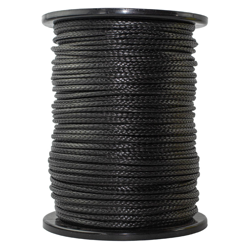 3/16 in (5mm) / 600 ft / Black SK-AMB-Black-316x600 RopeHub Hollow Braid Rope
