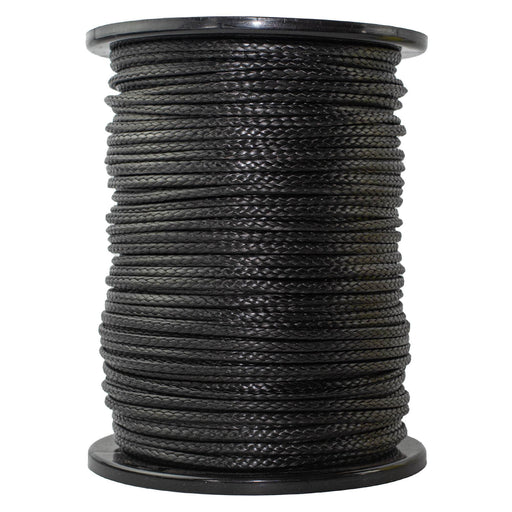 3/16 in (5mm) / 600 ft / Black SK-AMB-Black-316x600 RopeHub Hollow Braid Rope