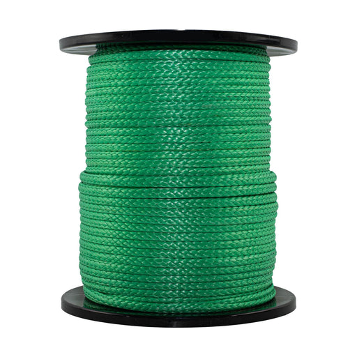1/4 in (6mm) / 600 ft / Green SK-AMB-Green-14x600 RopeHub Hollow Braid Rope