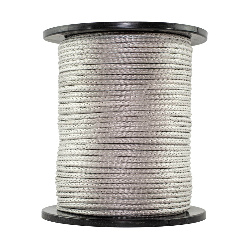 1/4 in (6mm) / 600 ft / Silver SK-AMB-Silver-14x600 RopeHub Hollow Braid Rope