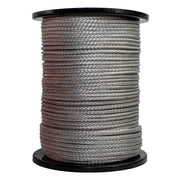3/16 in (5mm) / 600 ft / Silver SK-AMB-Silver-316x600 RopeHub Hollow Braid Rope