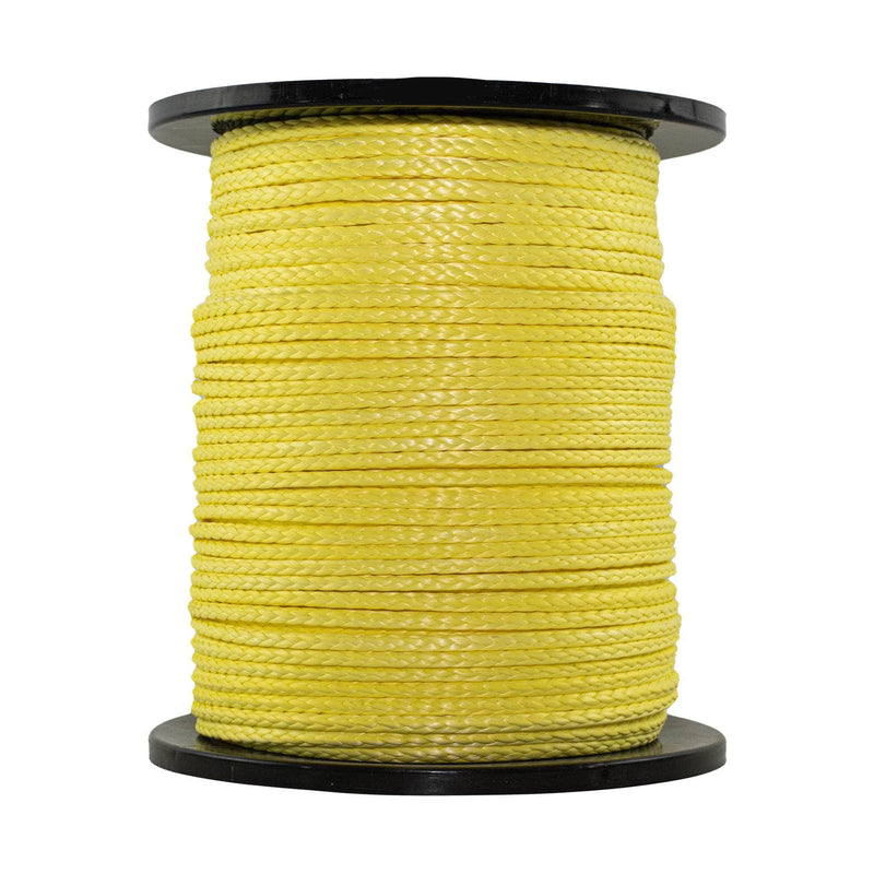1/4 in (6mm) / 600 ft / Yellow SK-AMB-Yellow-14x600 RopeHub Hollow Braid Rope