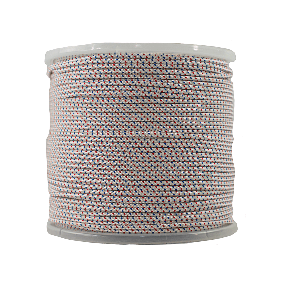 1/8 IN / 1000.0 FT / White with Red and Blue tracers SK-PDBSC-18x1000 RopeHub Cord