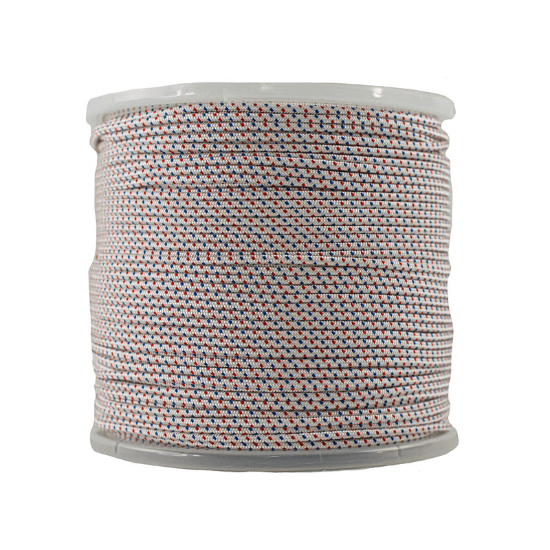 1/8 IN / 1000.0 FT / White with Red and Blue tracers SK-PDBSC-18x1000 RopeHub Cord