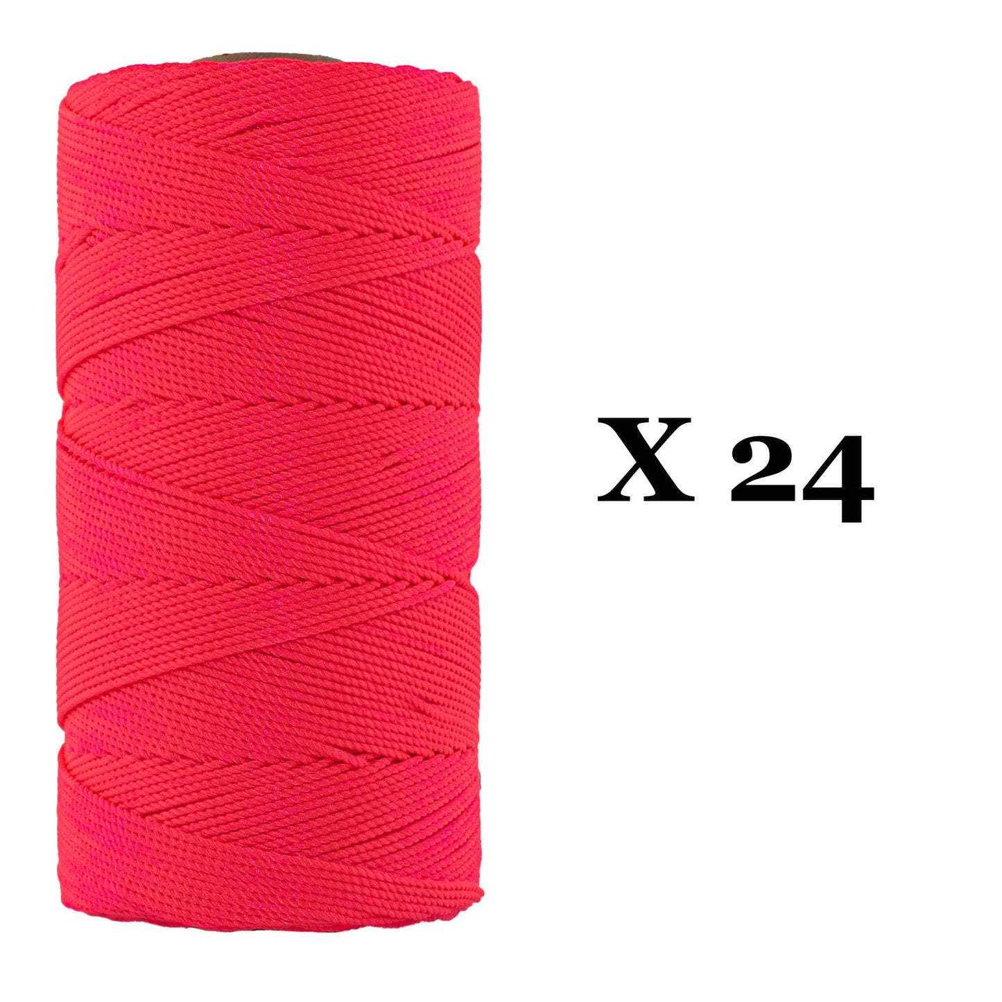 #18 / 1100 ft - 24 Case Pack / Fluorescent Pink SK-TML-24Case-1100-FLPink RopeHub Mason Line