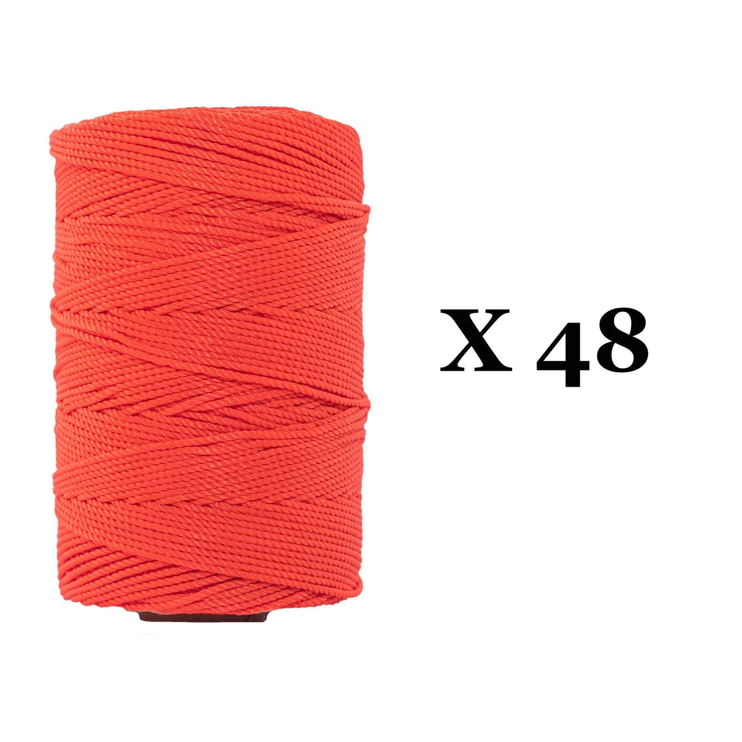 #18 / 550 ft - 48 Case Pack / Fluorescent Orange SK-TML-48Case-550-FLOrange RopeHub Mason Line