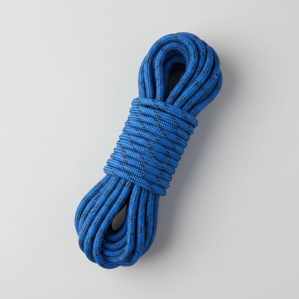 Skyline Access Static Rope - blue with black fleck, coiled hank