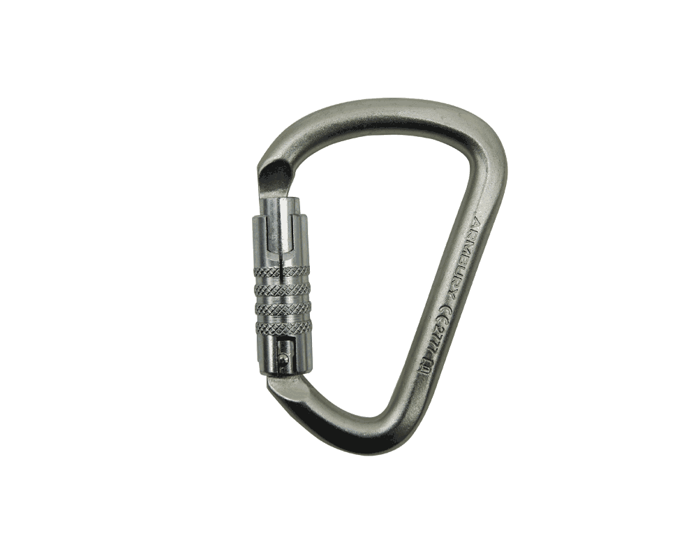 ARMBURY D Steel Carabiner Triple Lock