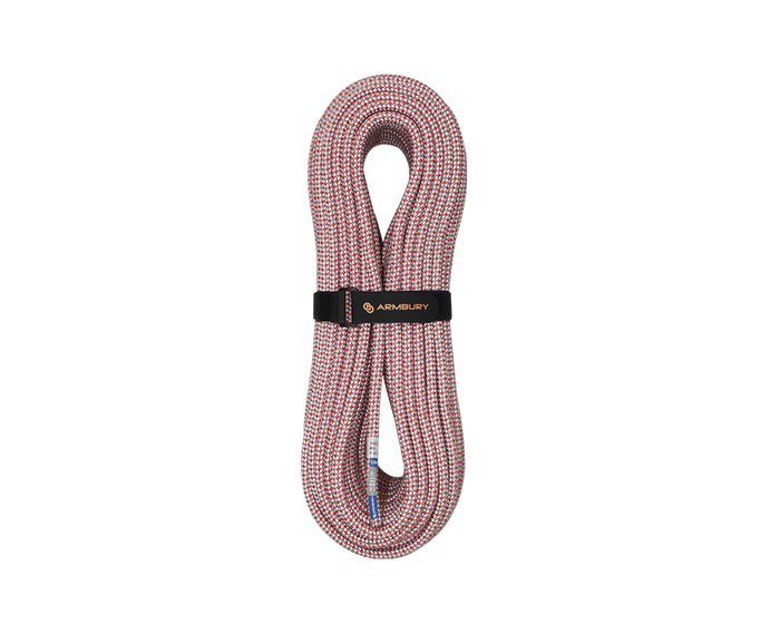 Arbury Static 10.5 mm InterCore rope in Red/White