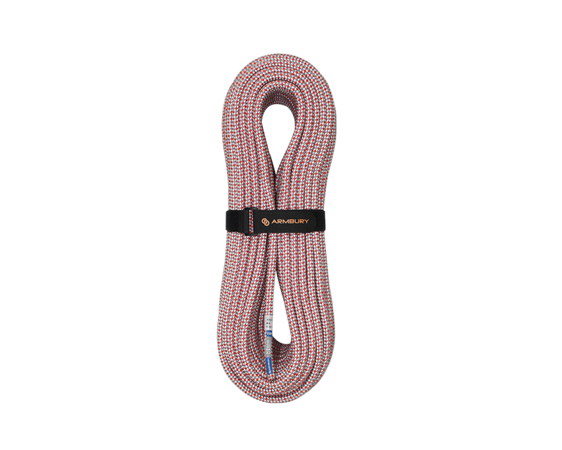 Arbury Static 10.5 mm InterCore rope in Red/White