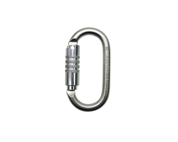 ARMBURY O Steel AG Oval Triple-Lock Carabiner