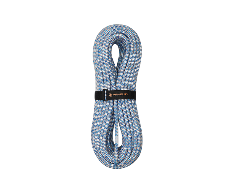 Arbury Static 11 mm InterCore rope in Blue/White