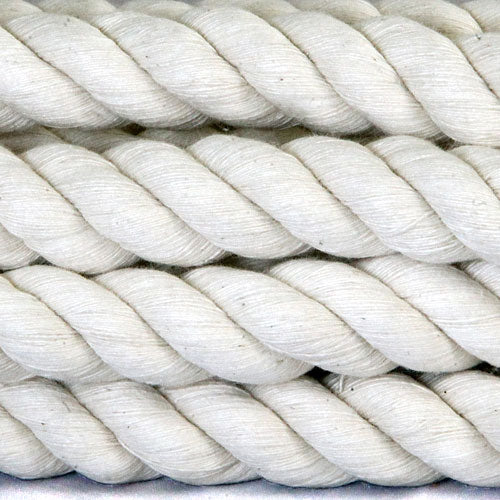 RopeHub 100% Cotton Twisted Rope Natural - Versatile - Made in North America